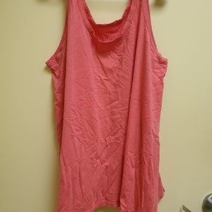 JL3 - Jessica London 22 24 3X Peach, Pink, Coral Tank Top